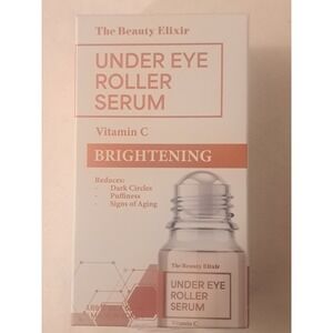 The Beauty Elixir Under Eye Roller Serum Vitamin C Brightening 0.5oz NIB